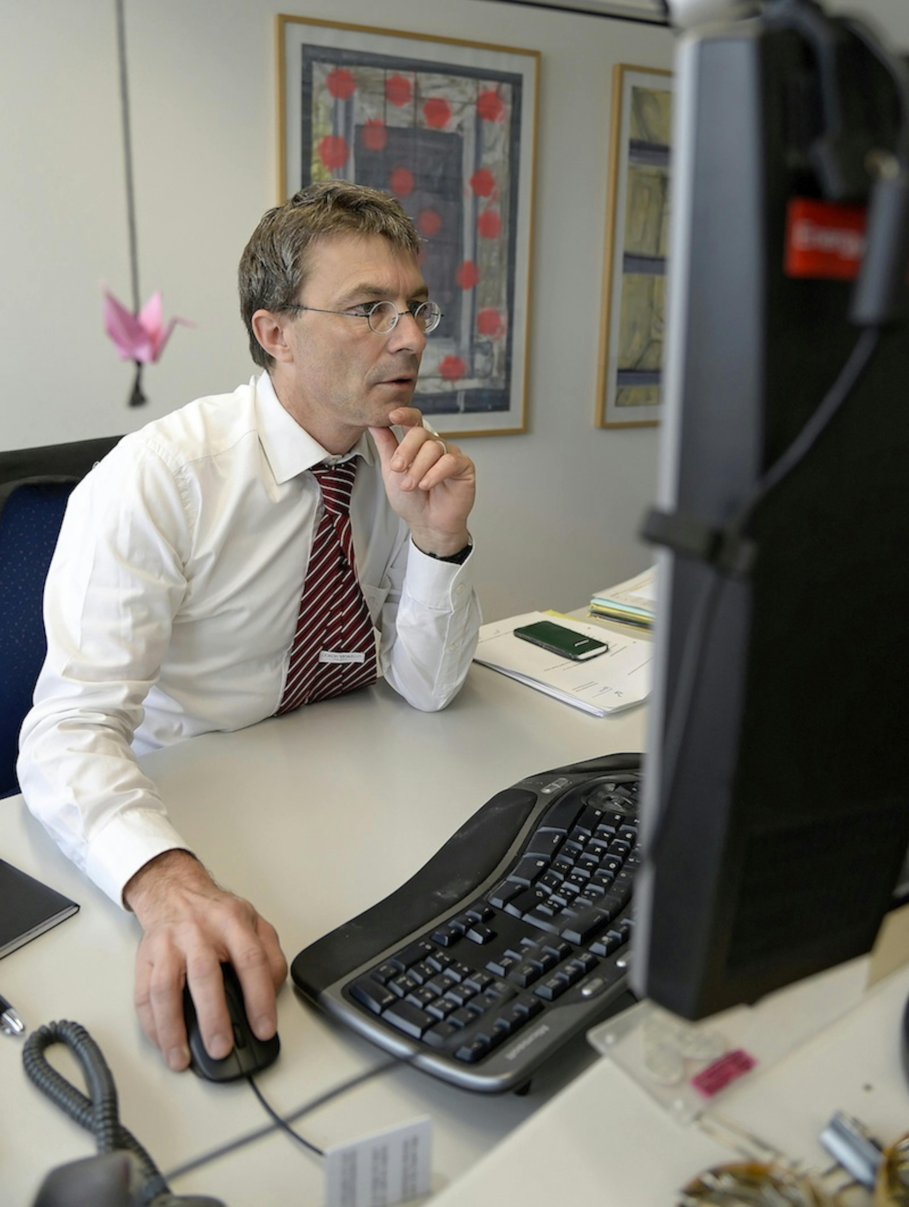 Franz Perrez, négociateur en chef de la Suisse au Sommet sur le climat de Paris.  Photo Lib Vincent Murith, Berne, 15.10.15