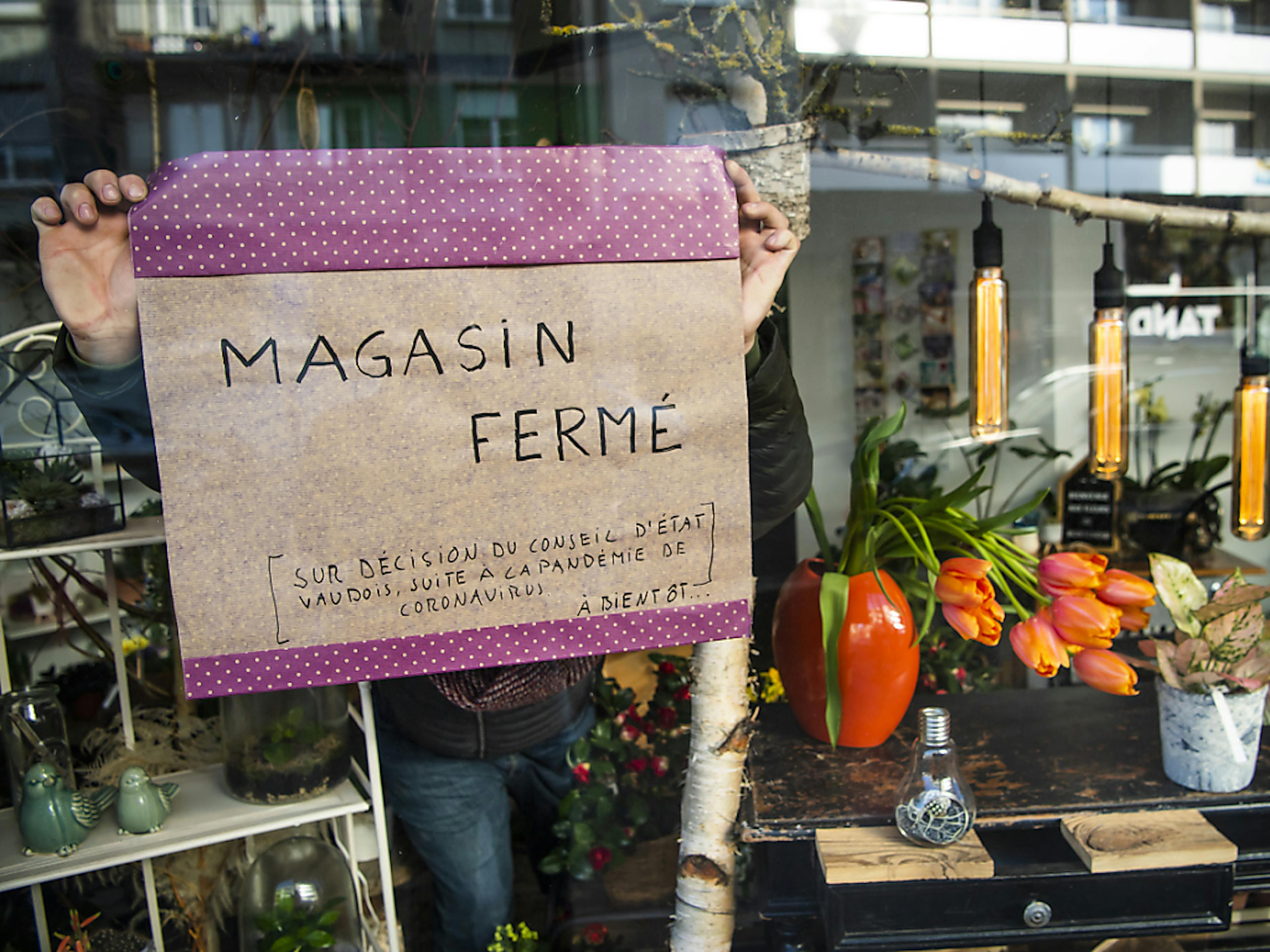 De nombreux commerces ne génèrent plus de revenus depuis que le Conseil fédéral a ordonné la fermeture des commerces non essentiels le 16 mars pour protéger la population contre le coronavirus (archives).