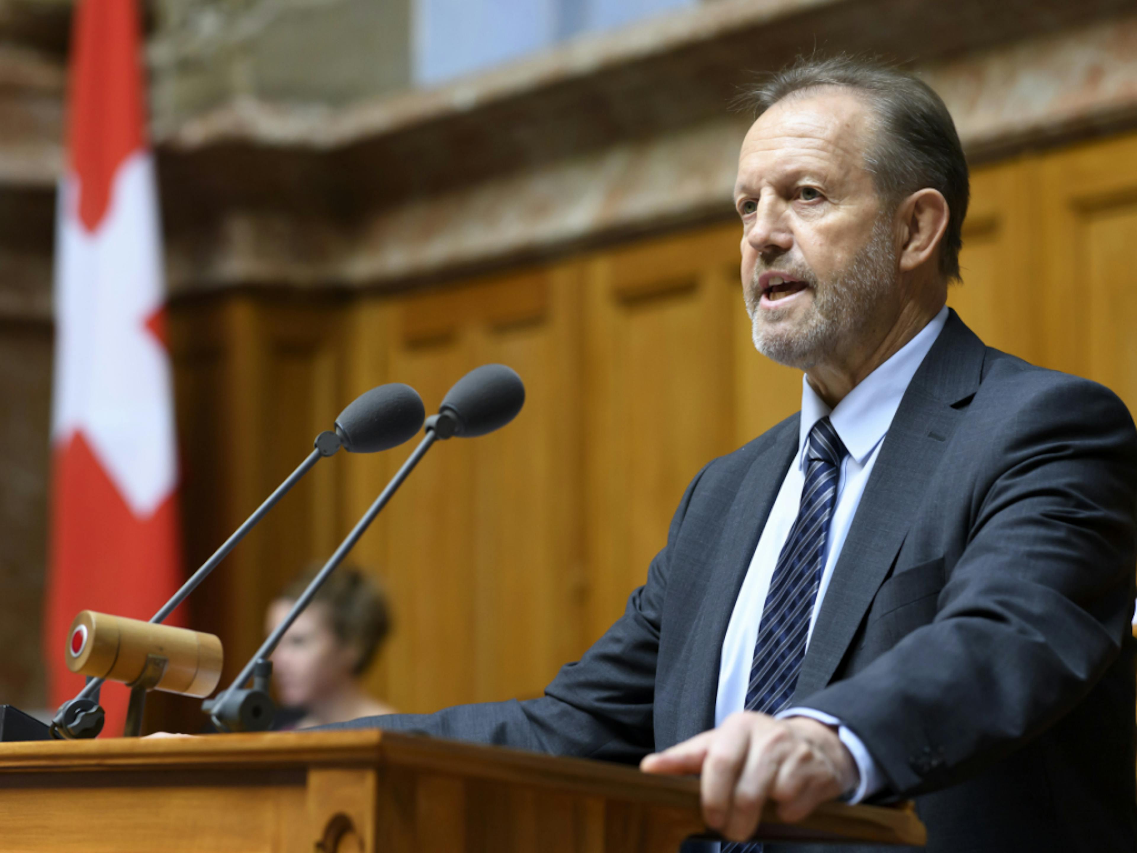 Le conseiller national Albert Vitali présidait la commission des finances (archives).