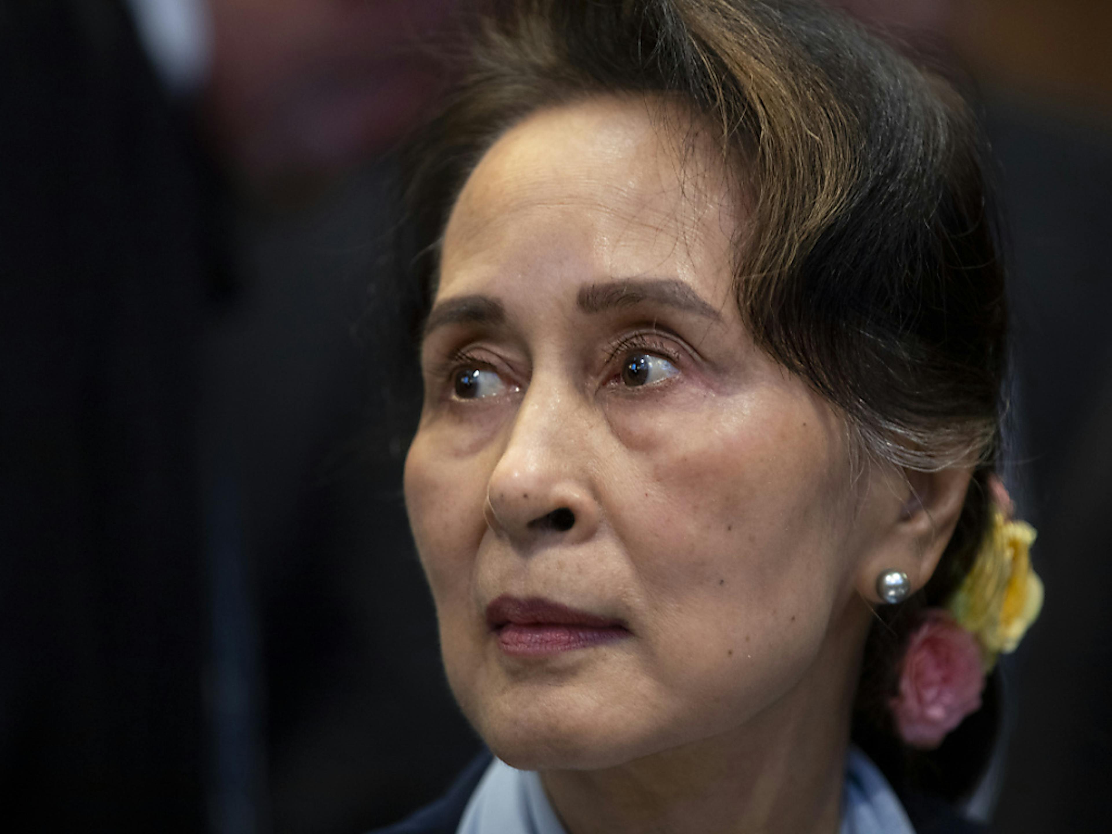 Un ancien député du parti de l'ancienne dirigeante civile Aung San Suu Kyi (ci-dessus) figure parmi les prisonniers exécutés.