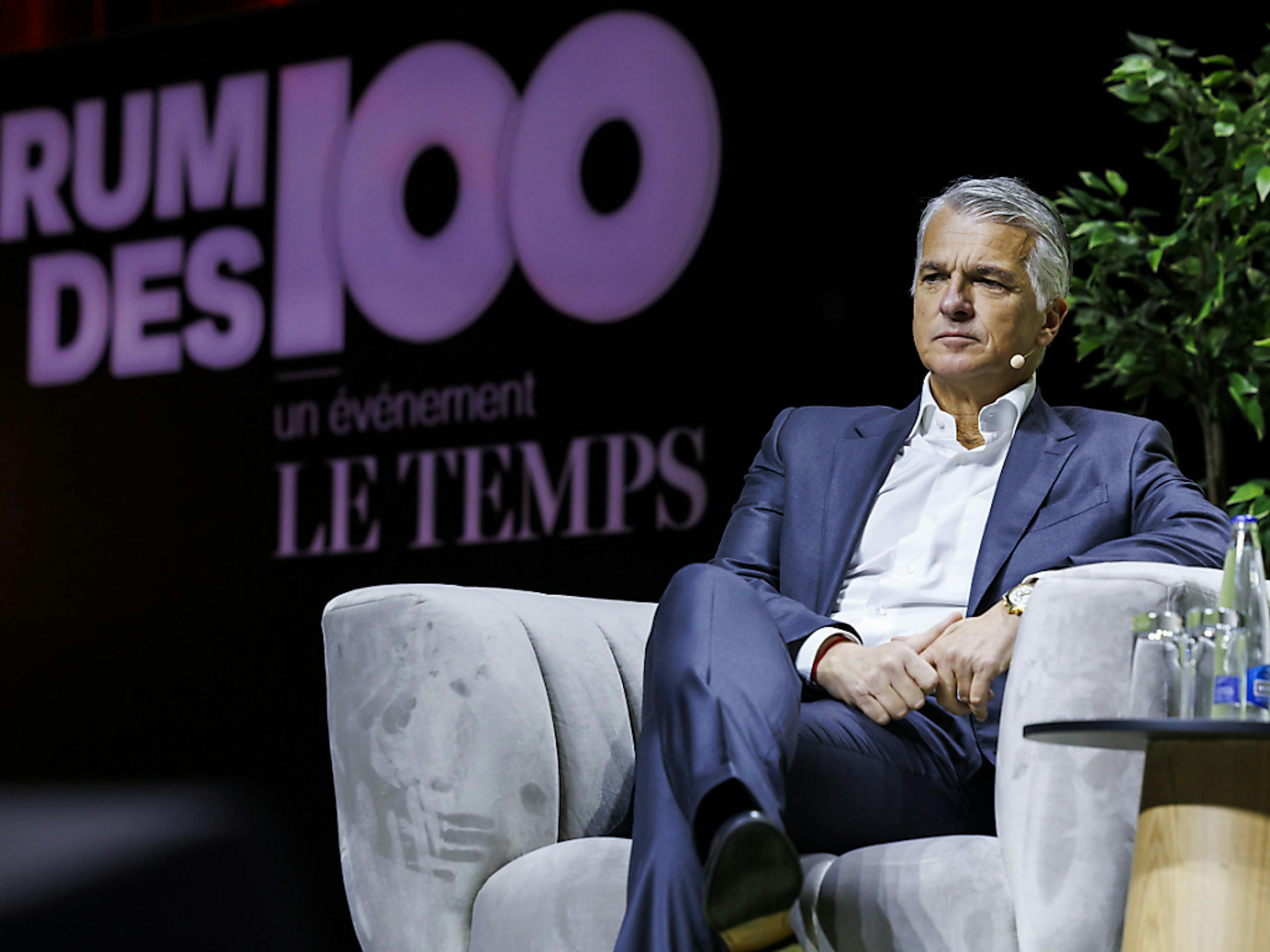 Sergio Ermotti, patron d'UBS, était l'un des invités de marque du Forum des 100 à Lausanne.