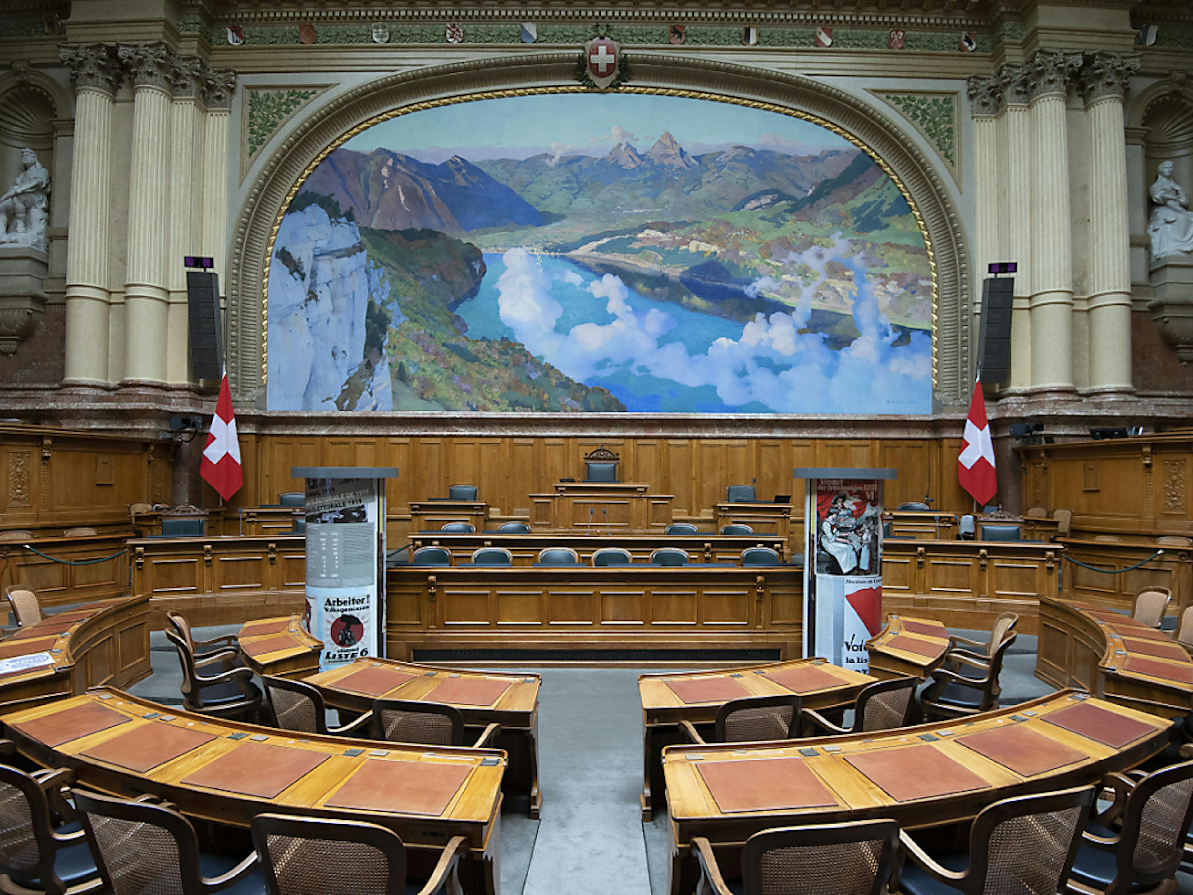 En automne 2023, les Suisses éliront celles et ceux qui siégeront dans les deux Chambres du Parlement (ici le National). Samedi, le parti socialiste du Valais romand a élu ses candidats (archives).