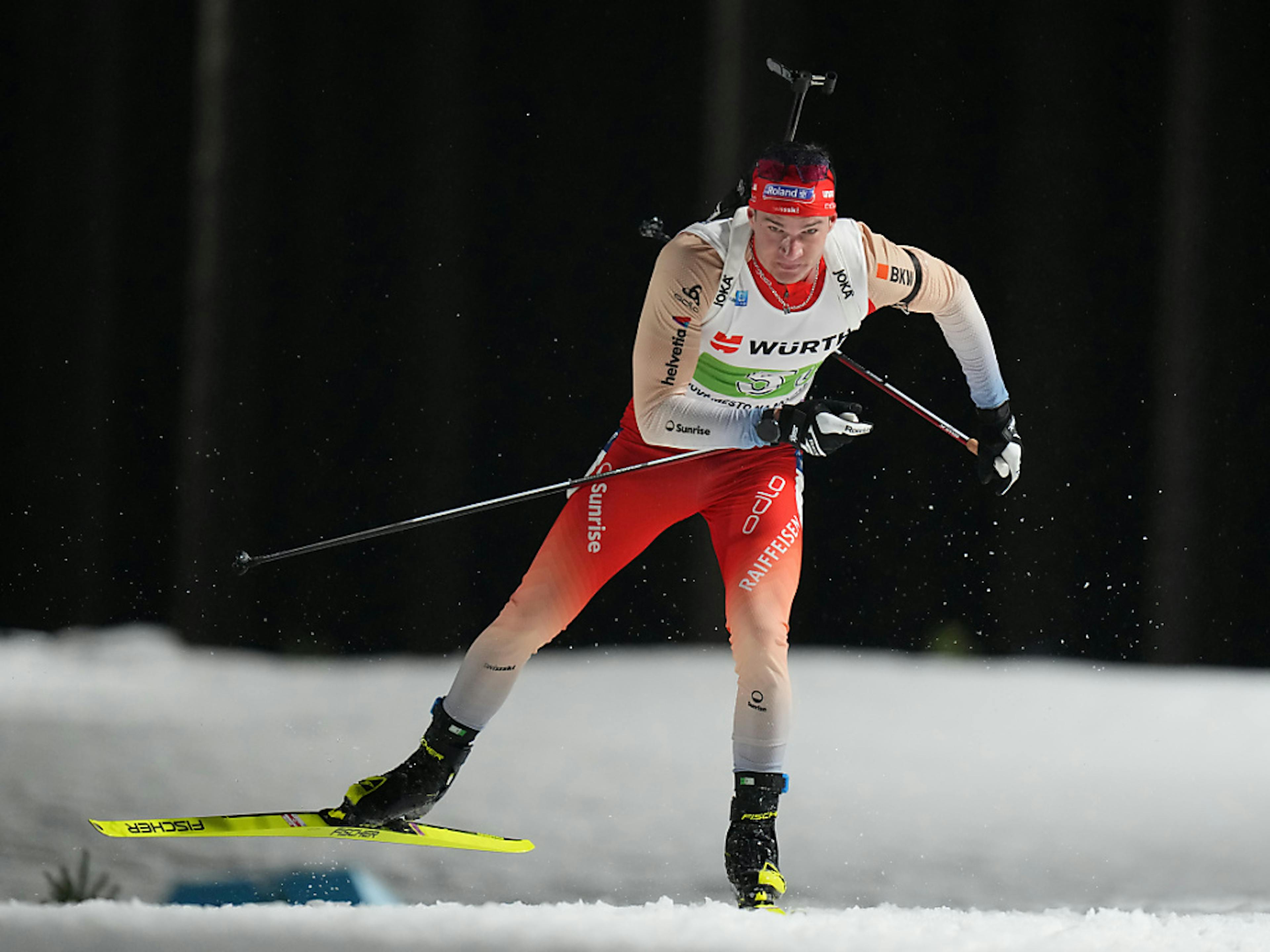 Niklas Hartweg a souffert sur les skis